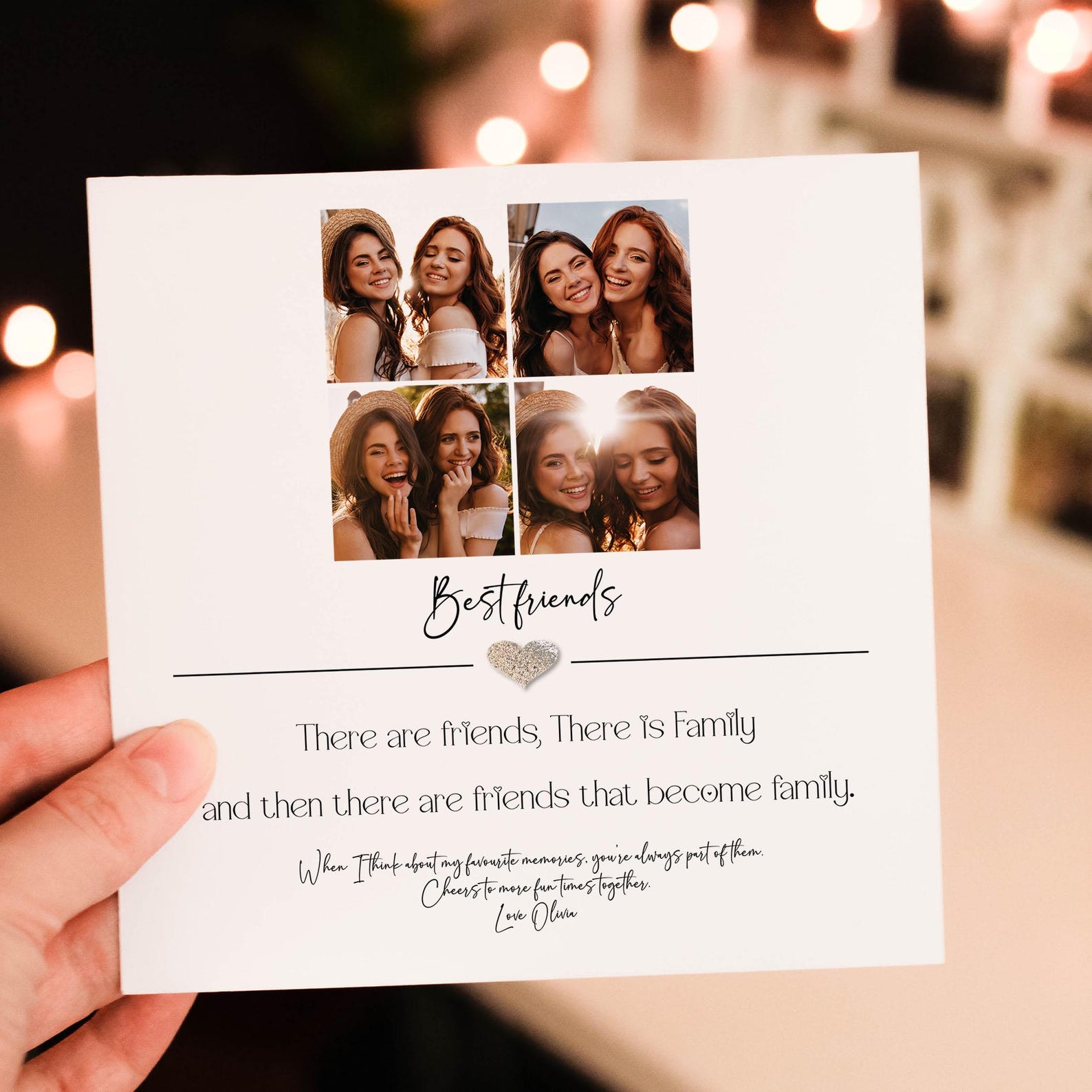 Friends Photo Frame Reception Personalised Best Friend Photo Frame Besties Christmas Gift Friends ...