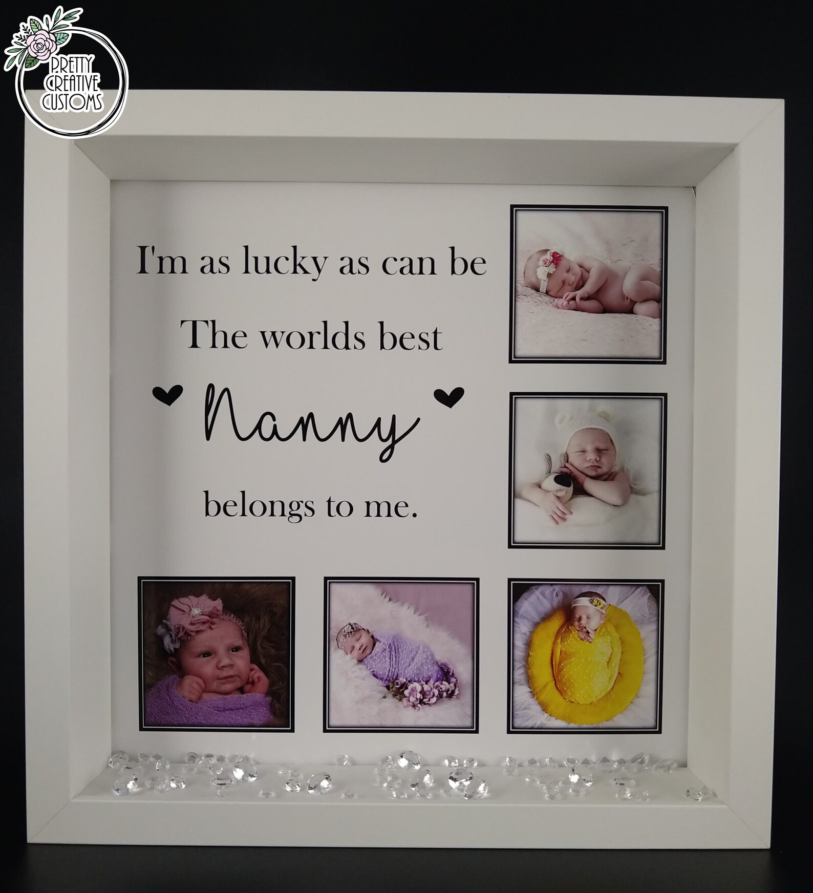Personalised Photo Frame Nanny Frame Mum Birthday Gift Etsy