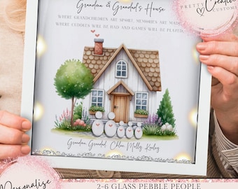 Grandparent Framed gift ,gift for Grandad, Personalised Grandparents gift, Grandma and Grandad, Christmas gift for Grandparents, mothers day