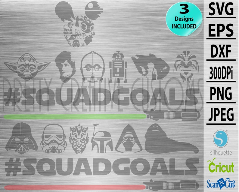 Download Starwars svg file Bundle Jedi squad goals sith squad goals ...