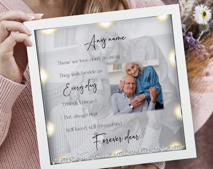 Personalized memorial photo Personalised memorial gift Bereavement gift remembrance photo gift in heaven memory gift bereaved in sympathy