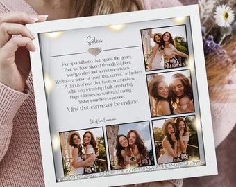 Sisters personalised photo frame | Sisters Christmas gift | Sisters birthday gift | Christmas gift | Sisters photo frame | Gifts for her