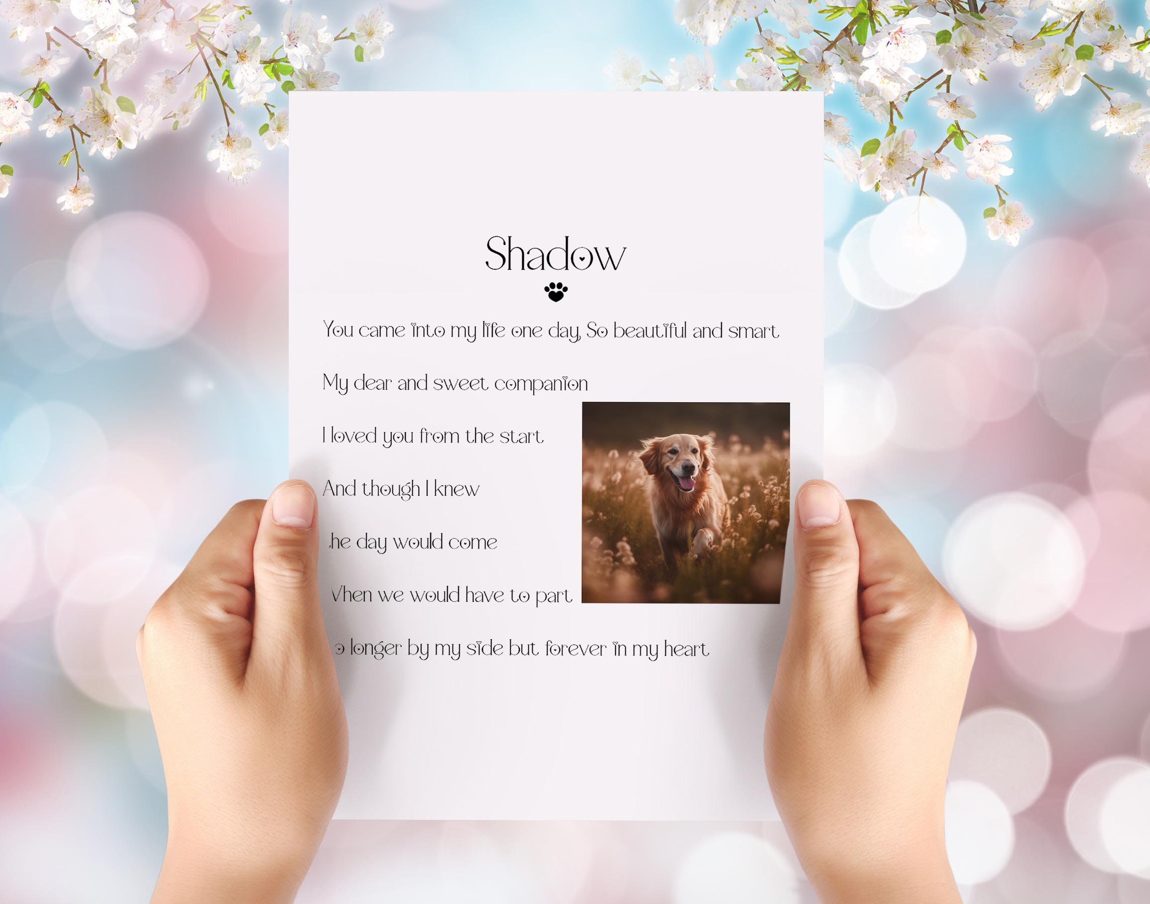 Mylifemylove - Cornice per foto con cane personalizzata, idea regalo per ricordo