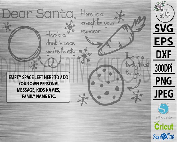 Download Christmas Eve Plate Svg Cut File Santa Treat Board Svg File Etsy PSD Mockup Templates