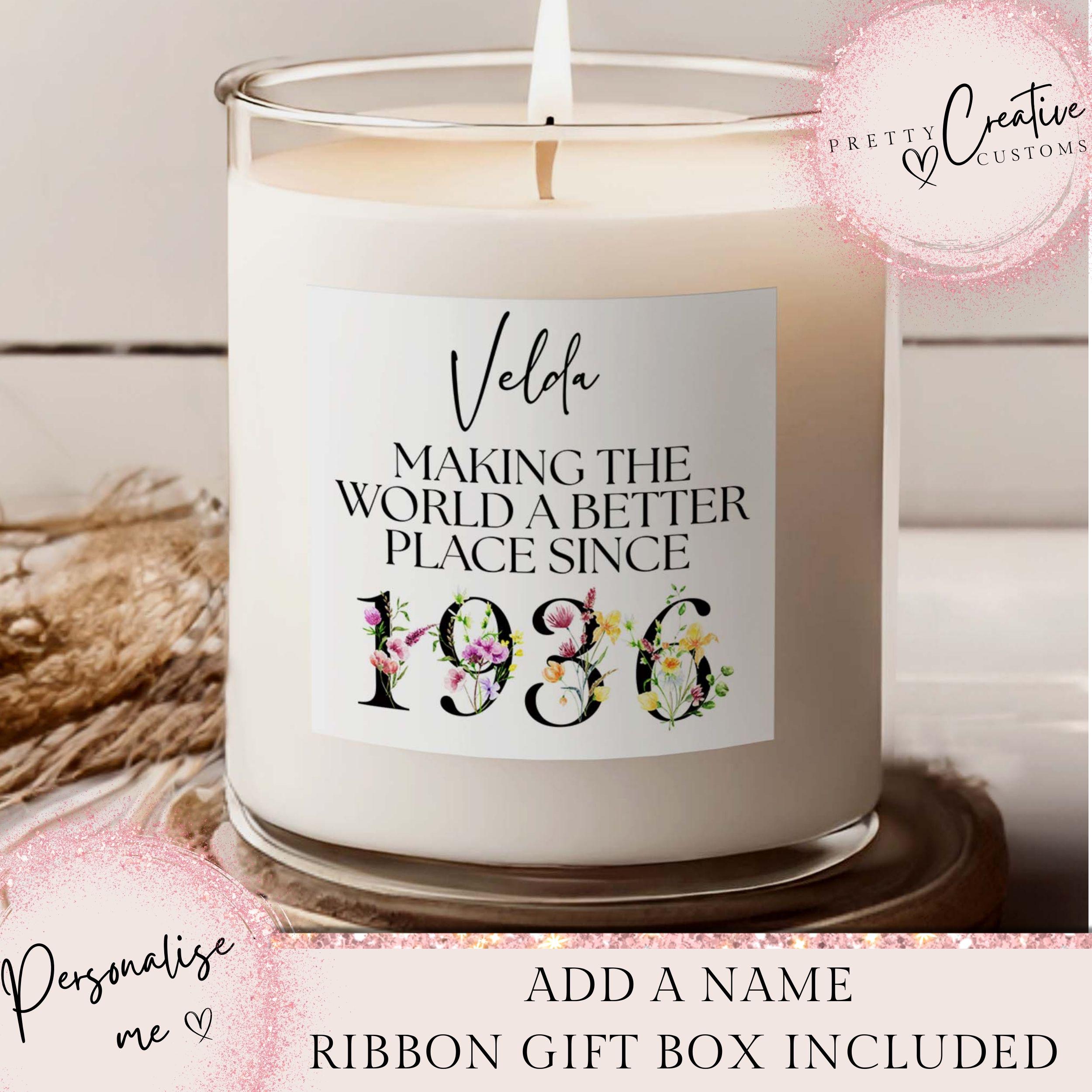 Personalised Wooden Mantel Clock – Engraved Birthday Gift For Nan / Grandma – 60th 70th 80th 90th