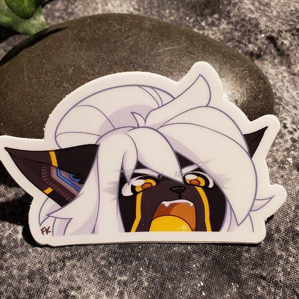 Sticker - 'Warning' the robocat [Noises]