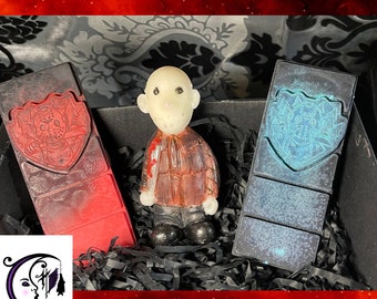 Horror Melts Gift Box Nr 5, handmade, horror movie, fantasy, mystical, pagan, witchcraft, gothic, halloween, witchy gift, gothic home decor