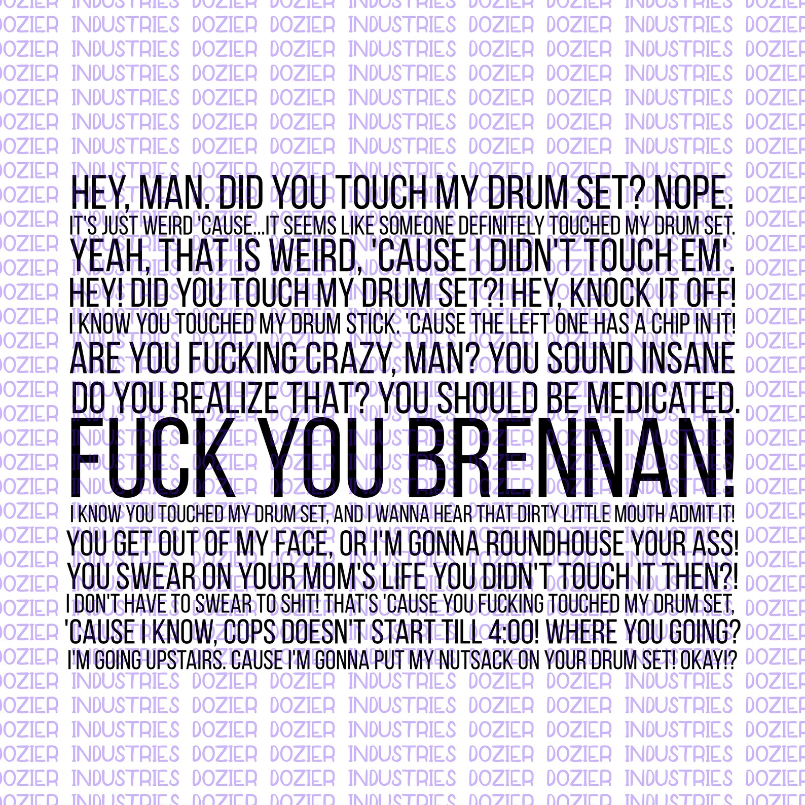 Step Brothers Drum Set Quote PNG for Sublimation Transfers Etsy
