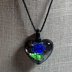 Glass Heart Pendant