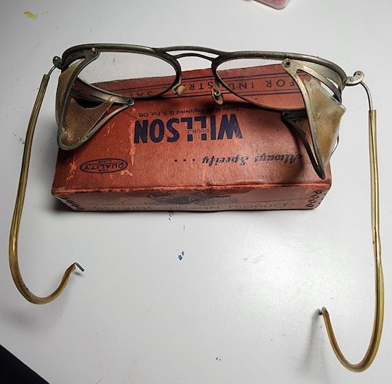 Antique willson service goggles - Gem Antique willson service goggles - Gem