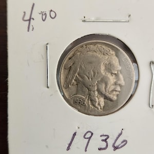 1936 Buffalo Nickels