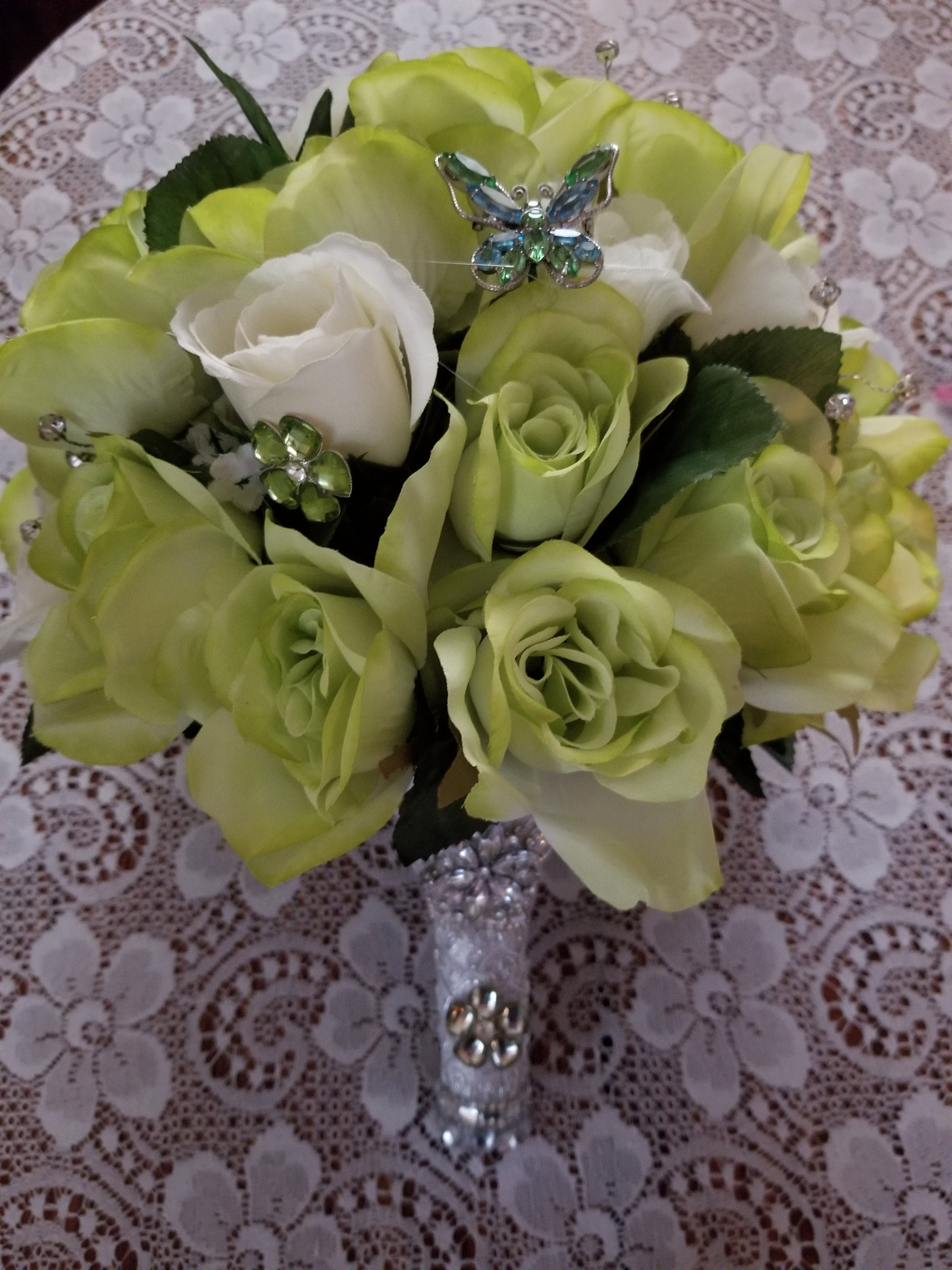 Spring Green Rose Bouquet - Etsy Hong Kong