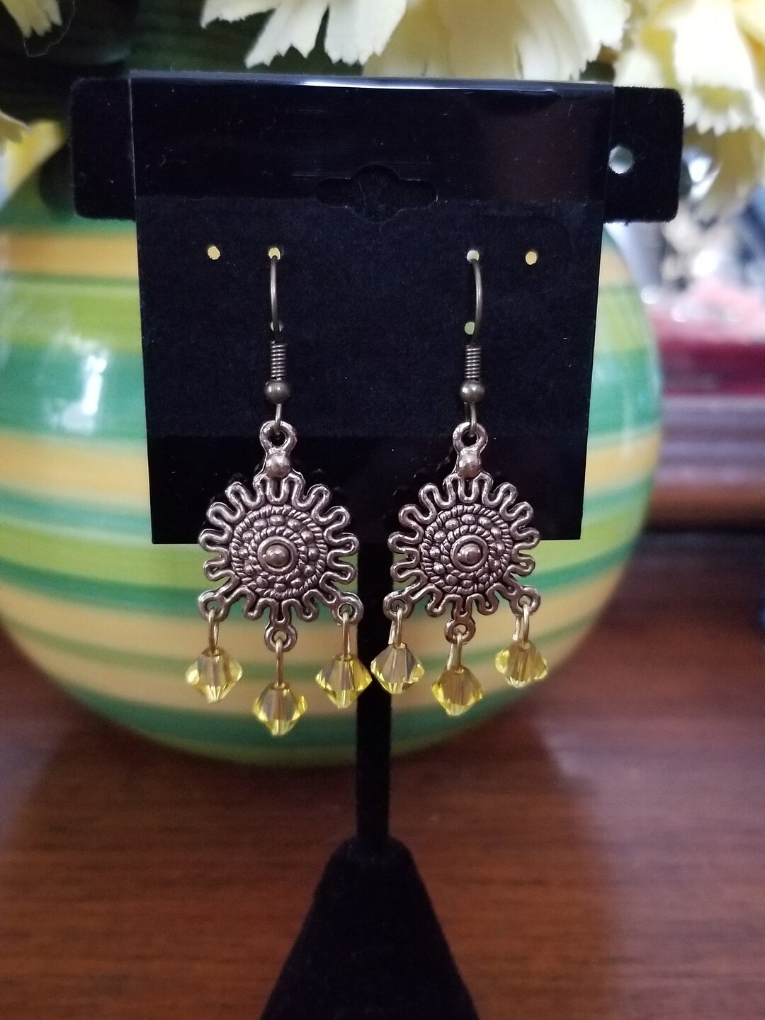 Antique Bronze Chandelier Earrings Etsy