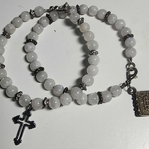 Moonstone Beaded Bracelet