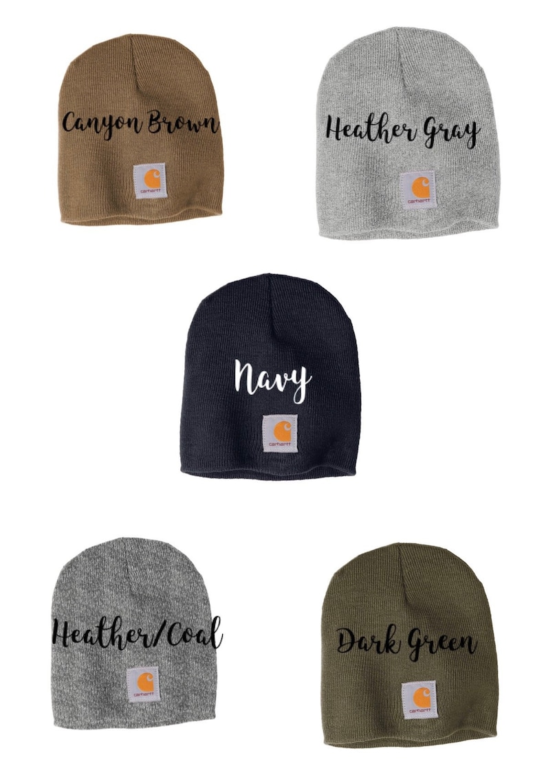 Carhartt Beanie Custom Etsy
