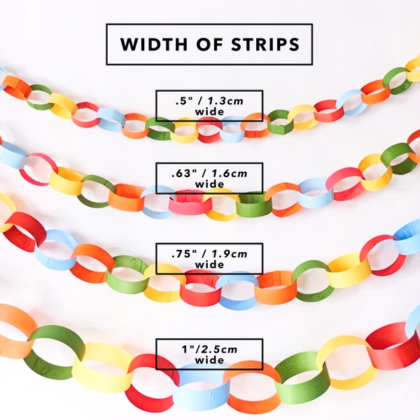 Paper Chain Garland SVG for Cricut and other cutting machines - Digital Download