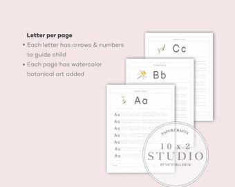 Alphabet Tracing Worksheet Pack