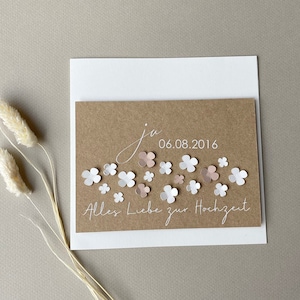 Karte zur Hochzeit