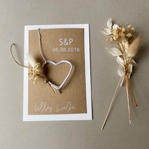 Karte zur Hochzeit