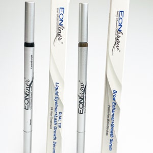 Eonbrow Eyebrow Pen & Growth Serum – Water-proof TatBrow Microblading + Dual Tip Liquid Eyeliner with Liner Infused Growth Serum
