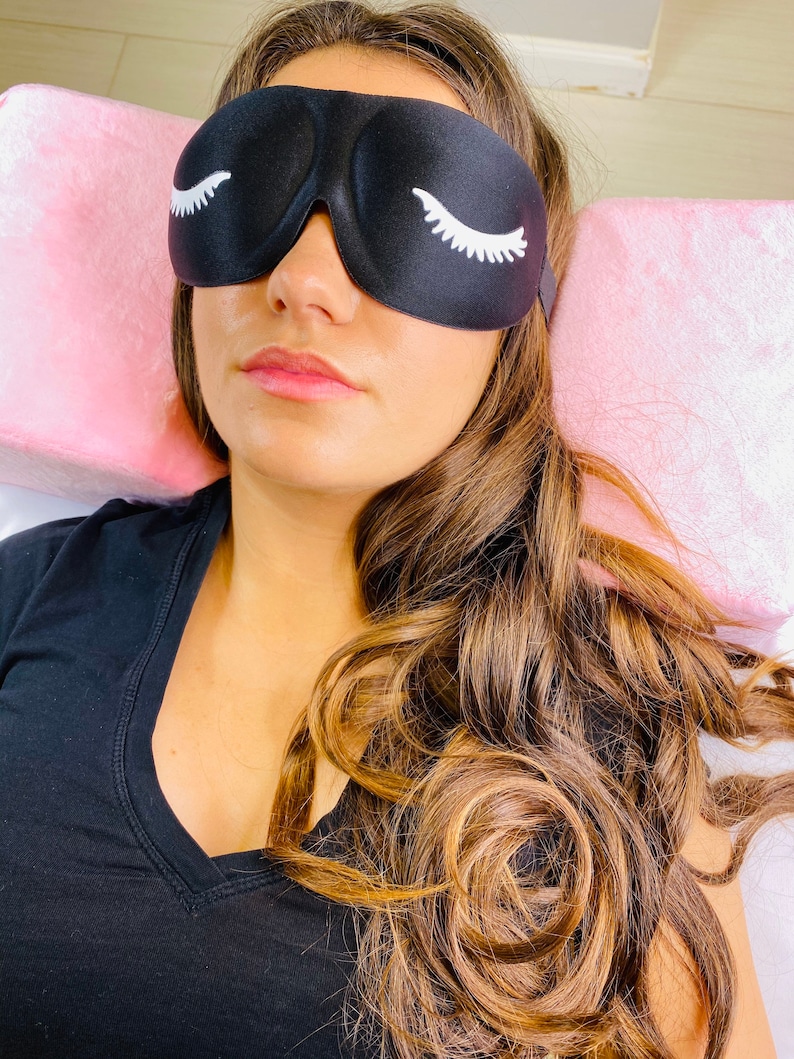 Sleeping Mask Cover for Lash Extensions 3D Silk Sleep Eye Mask