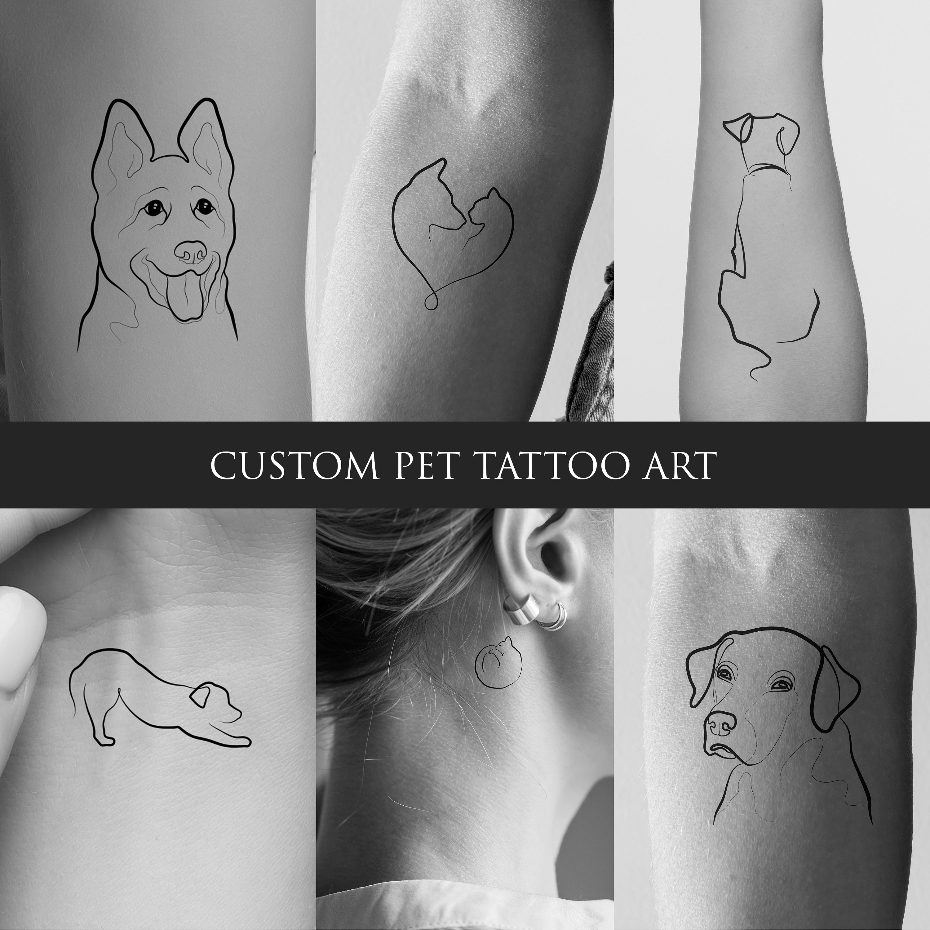 Cute Little Dog Tattoo On Ankle