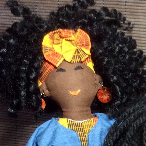Striped Fabric Hair Slide: Leather Barrette for Thick Hair  display picture 3