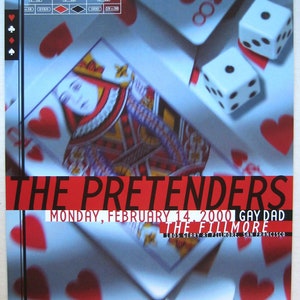 Original 2000 Chrissie Hynde The Pretenders Bill Graham Fillmore Poster