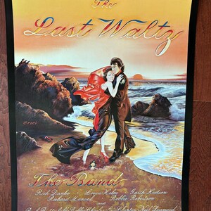 1976 The Band Last Waltz Original Bill Graham Winterland Fillmore Era Poster