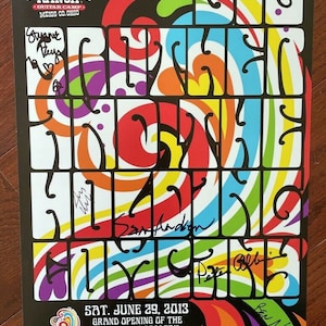 2013 Big Brother & the Holding Company Hot Tuna Hand Signed Ohio Concert Poster
