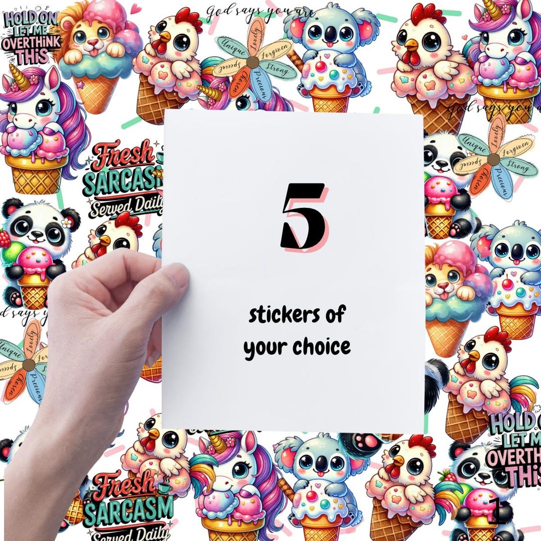 5 Stickers of Your Choice, 2 Inches - Etsy