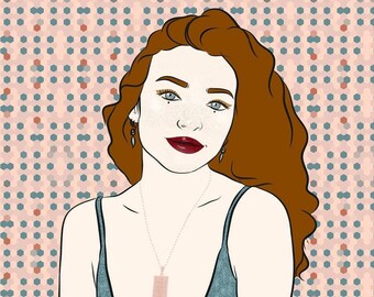 Custom Illustration, Digital File, Custom Portre, Commisson, Digital Item, Personilized Illustration