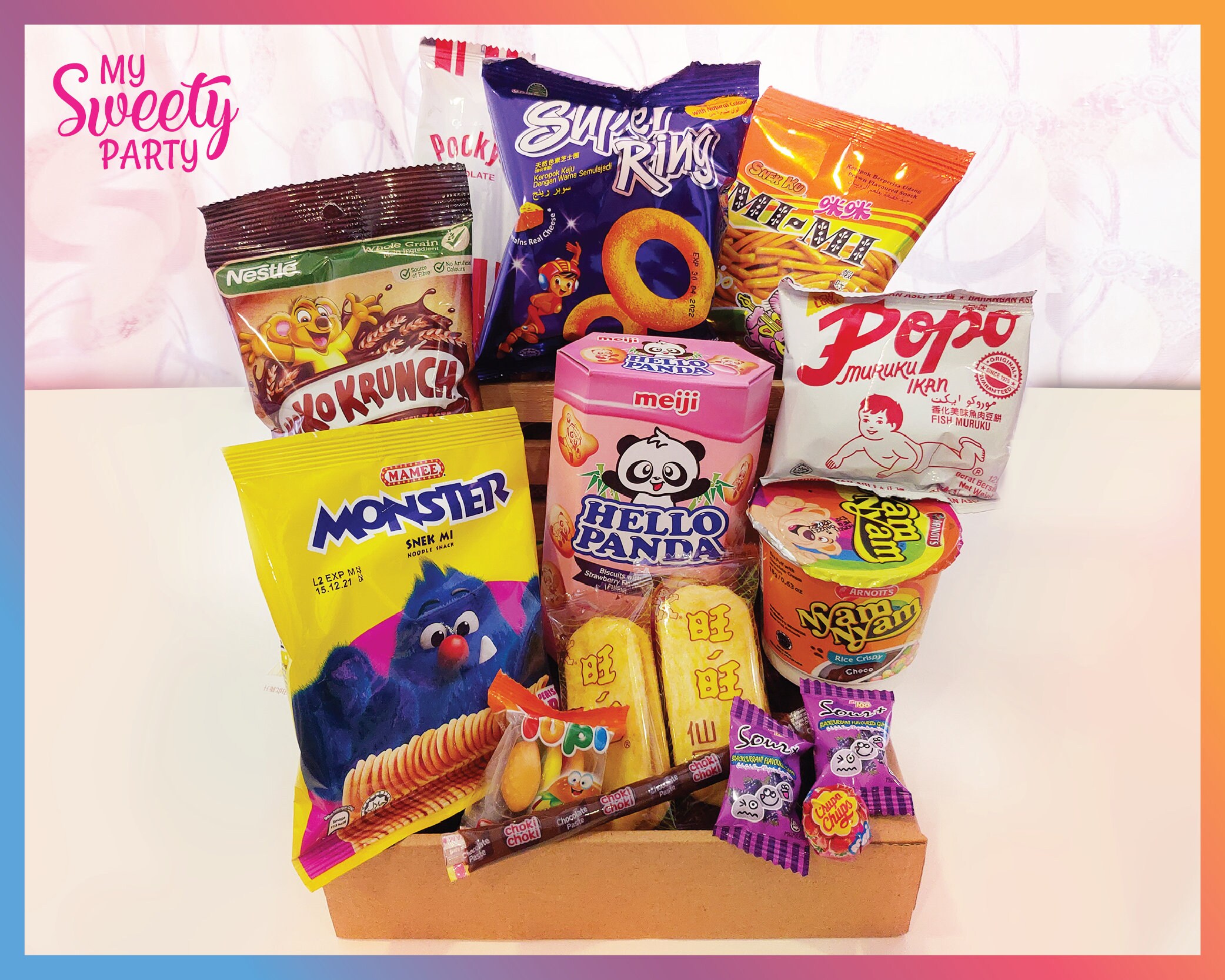 Truly Asian Snack Box Hand Picked Mix Variety Party Favors Pack Asia Best Seller Assorted Snacks
