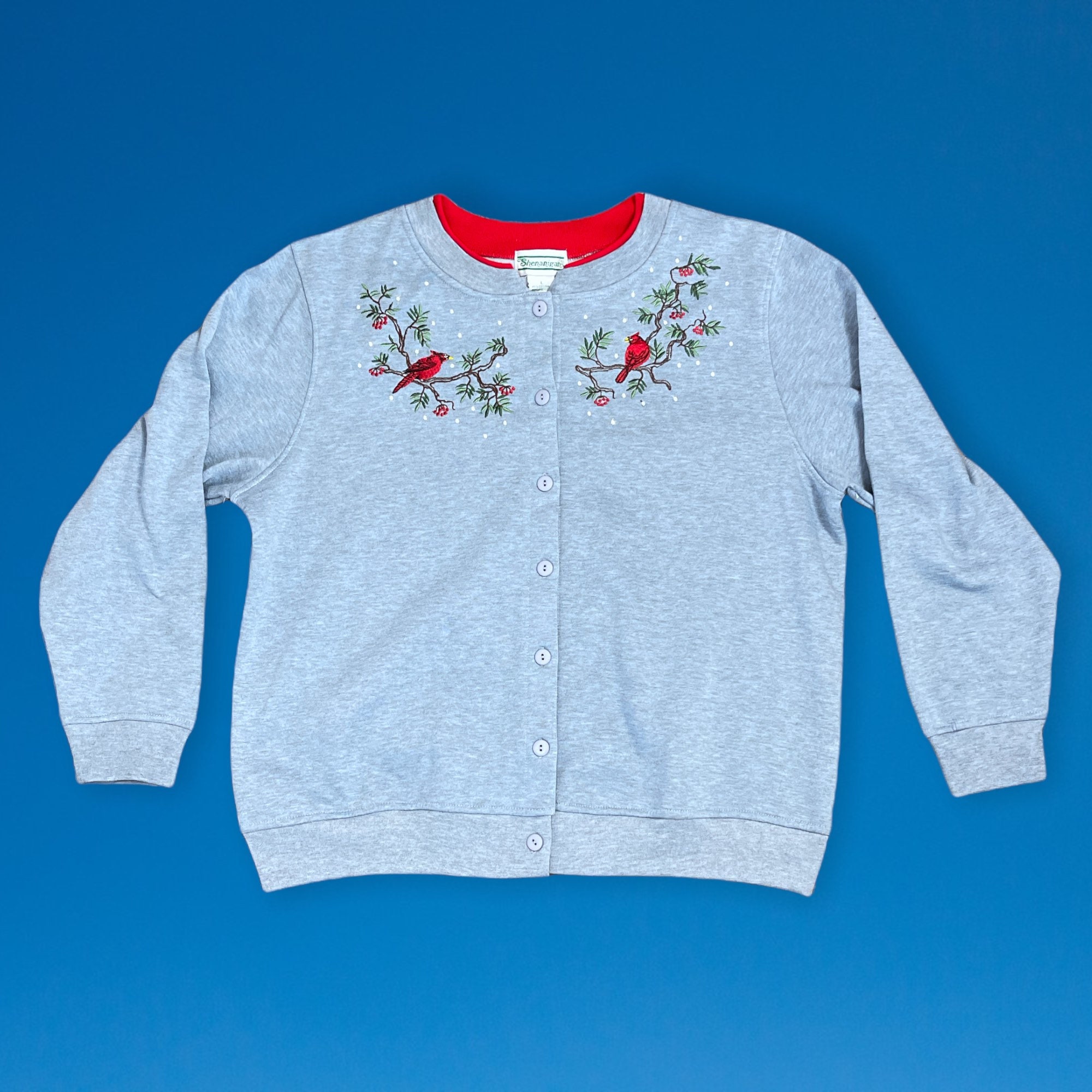 Vintage Shenanigans Button Cardigan Sweatshirt Womens Large Etsy