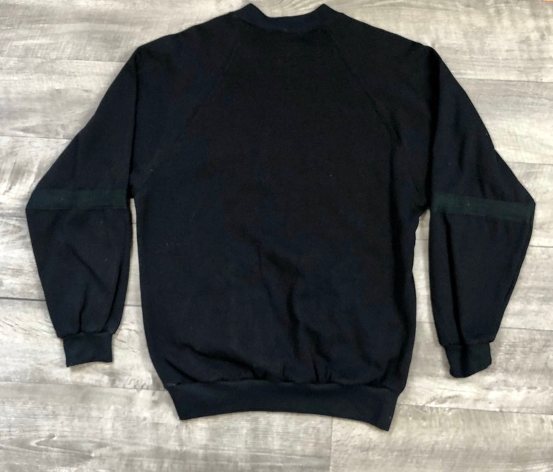 Vintage Men/'s Giorgio Beverly Hills Black Sweatshirt.
