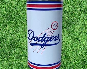 Vintage 80’s Los Angeles Dodgers Metal Trash Can!