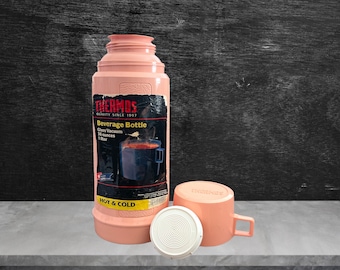 Vintage Thermos Beverage Bottle Hot And Cold Insulated 36 Oz Bottle