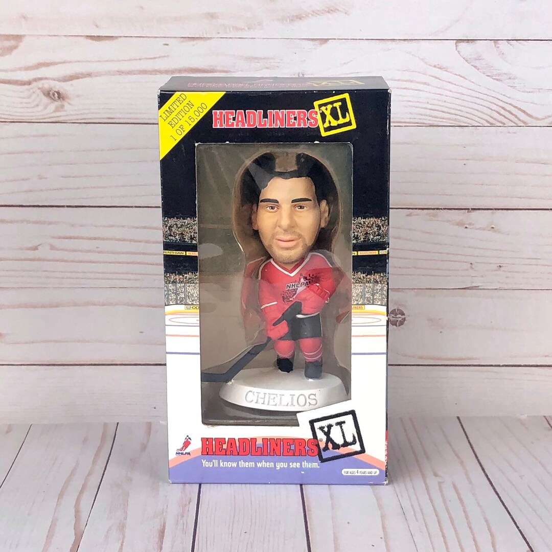 1998 Chris Chelios Headliners XL Limited Edition Hockey Statue Etsy