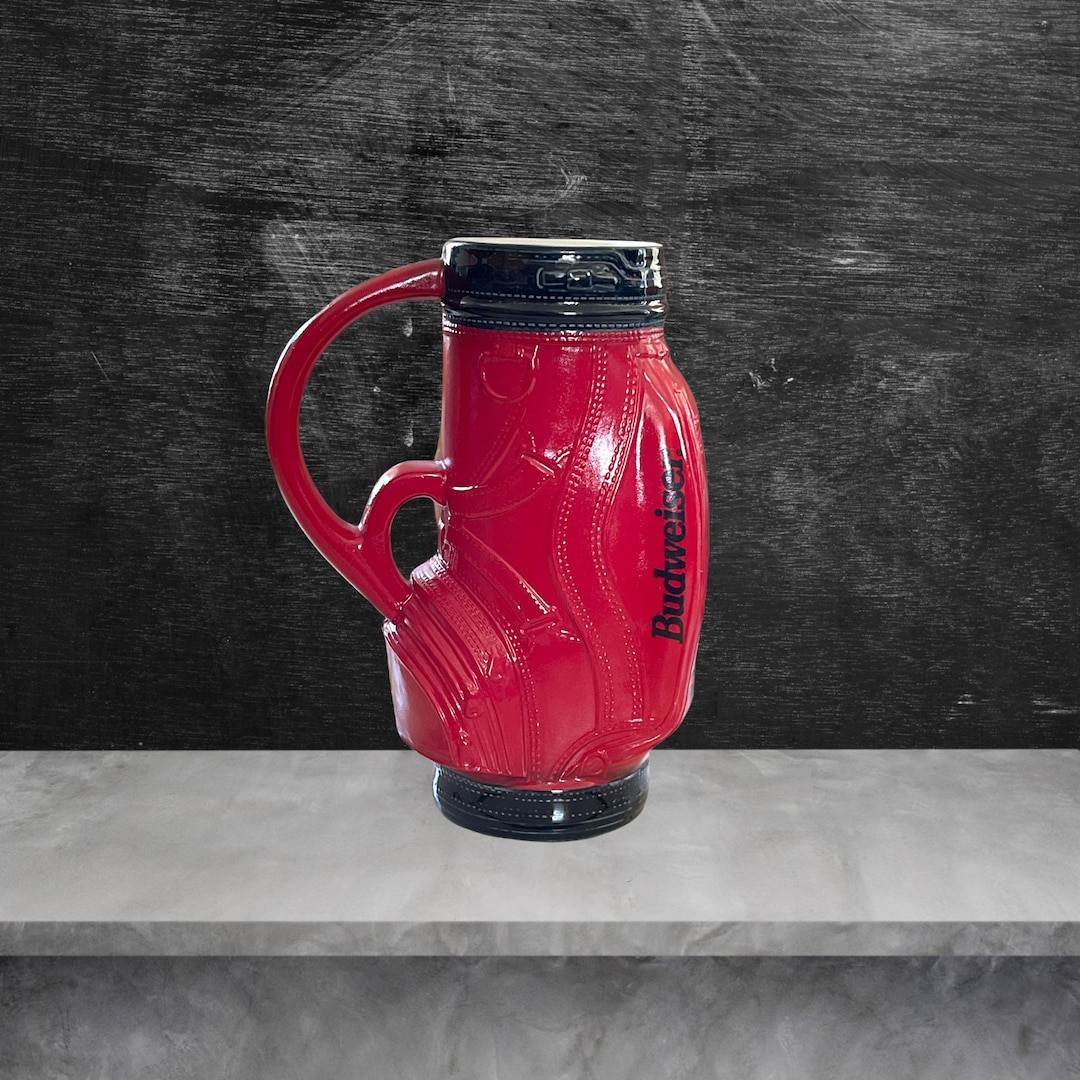 Vintage 1997 Budweiser Golf Bag II Beer Stein Handcrafted Etsy