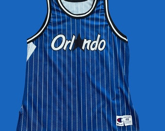 Vintage Orlando Magic Blank Champion Authentic Jersey Size 48 - A5