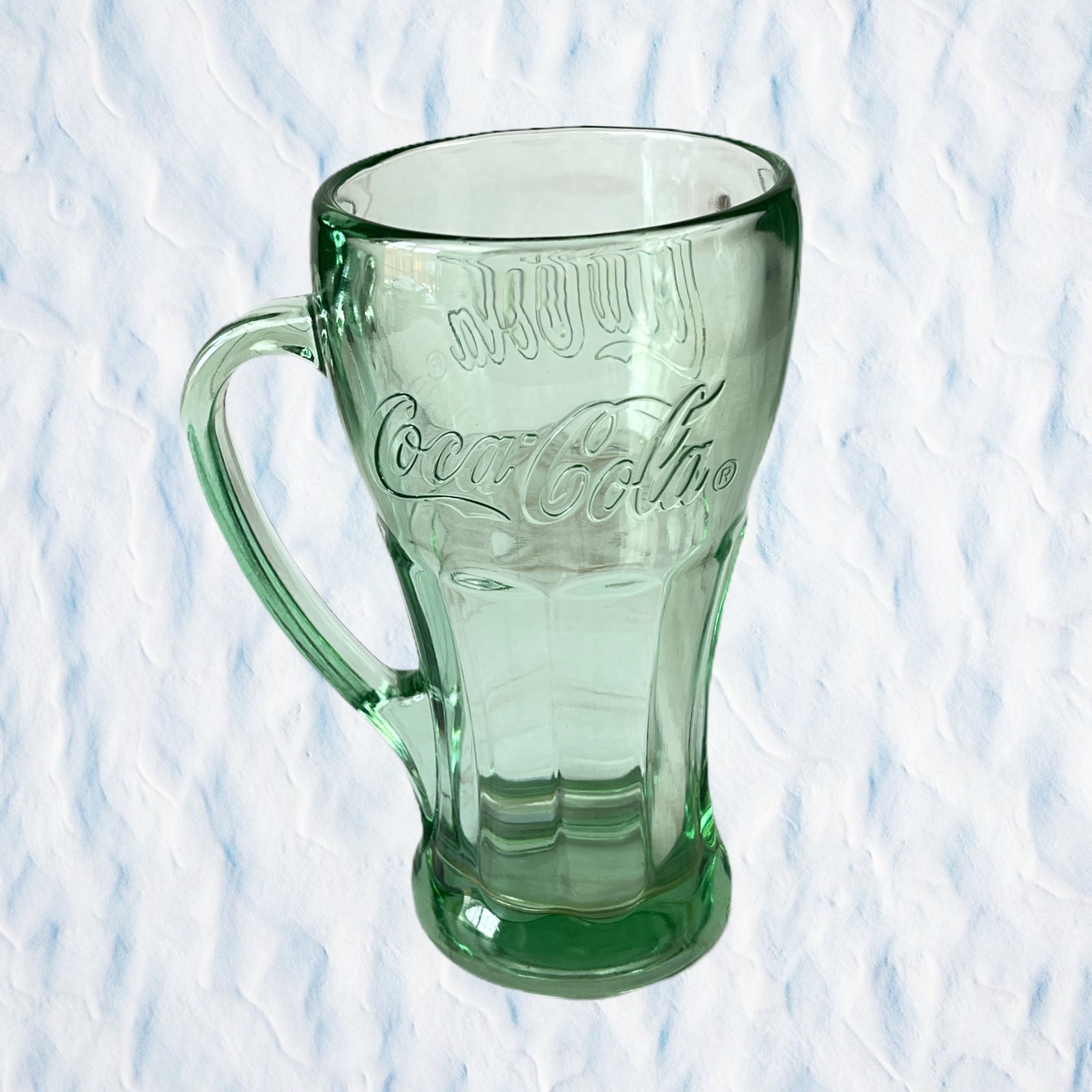 Vintage Libbey Coca Cola Coke Glass Mug With Handle Thick Etsy