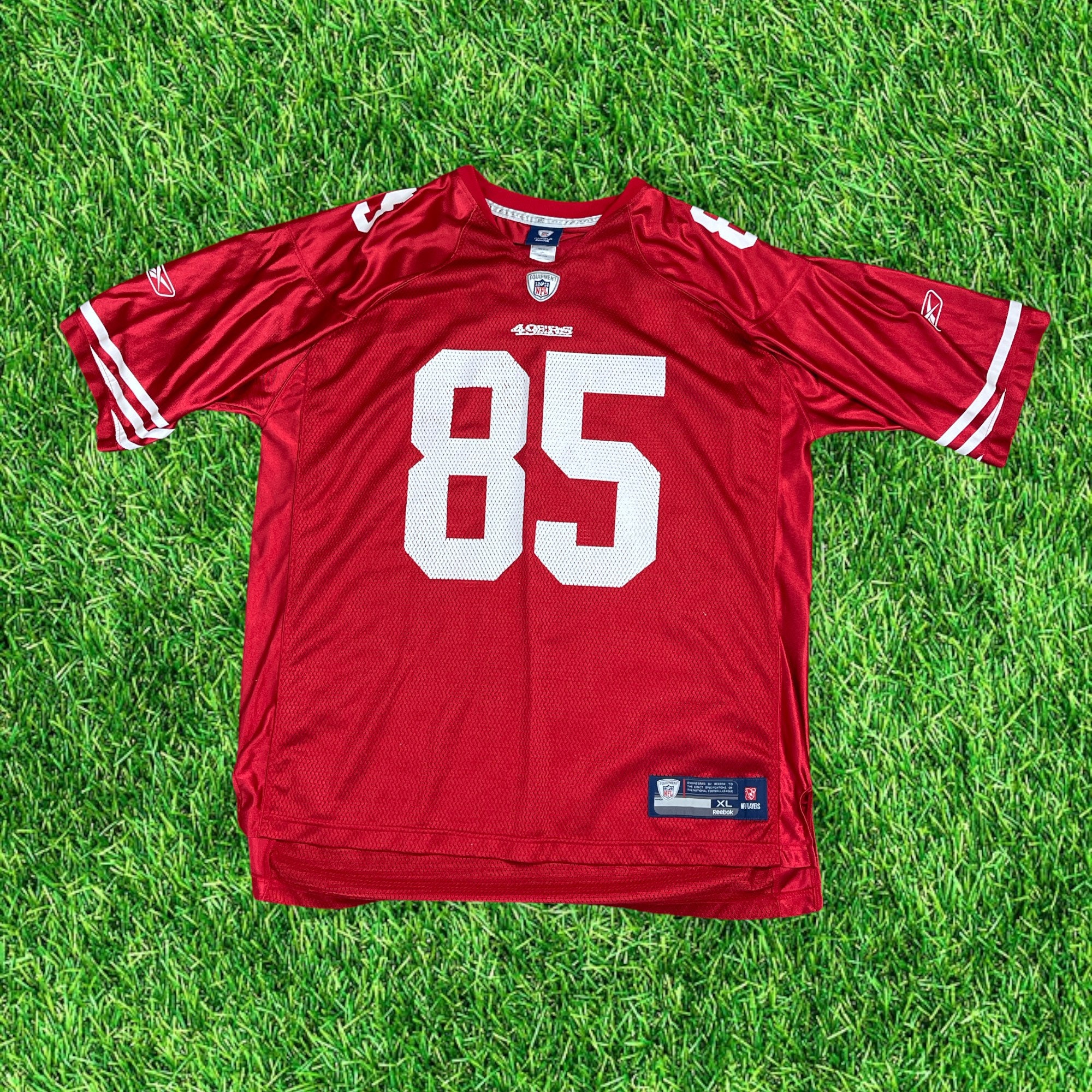 Reebok NFL San Francisco 49ers #85 VERNON DAVIS Stitched Jersey Authen –  Rare_Wear_Attire