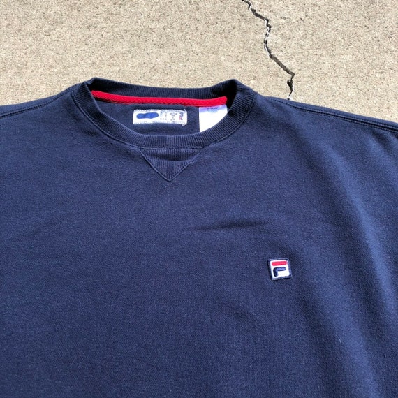 fila box logo crew sweatshirt