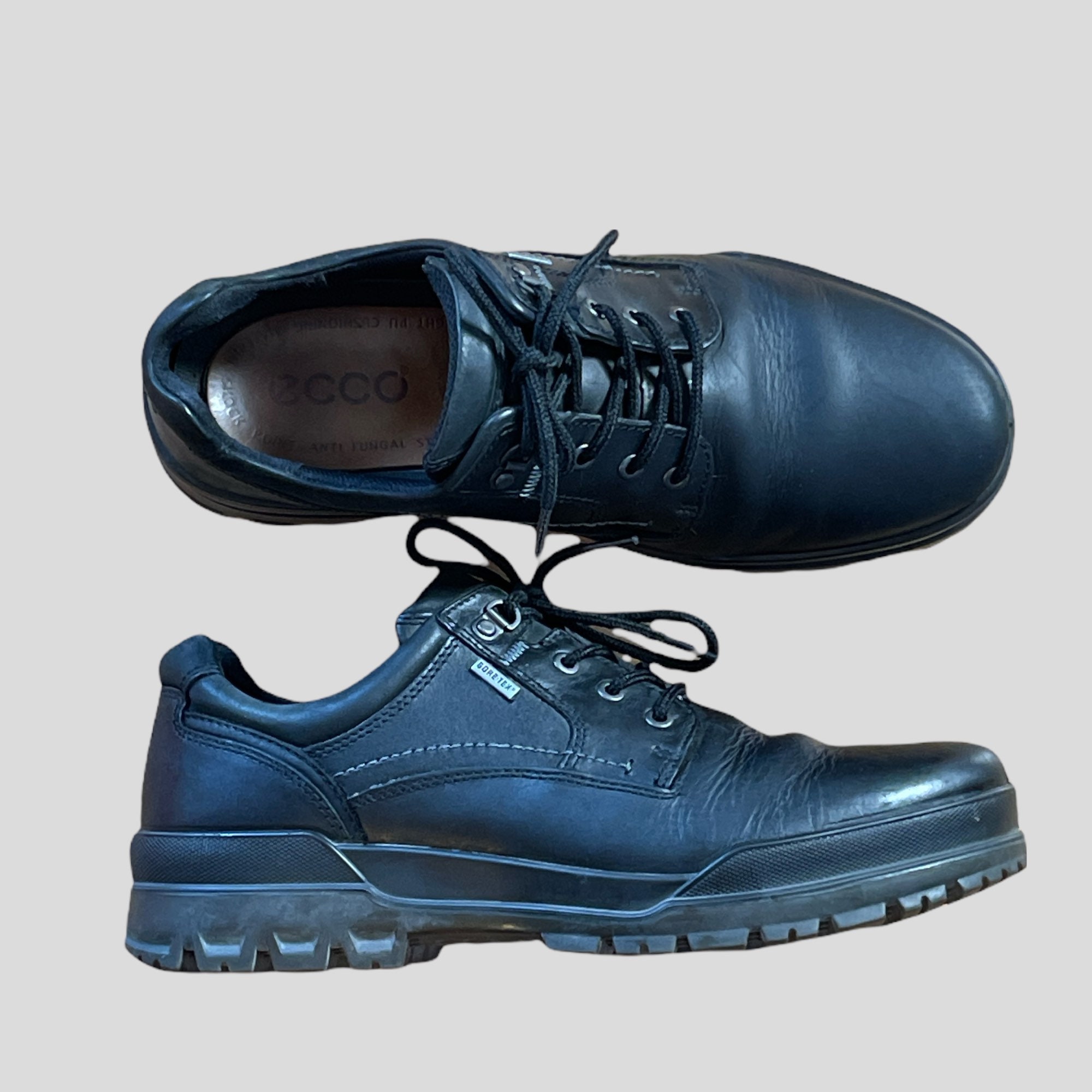 Tilsvarende Forge Baglæns Mens ECCO Track II Goretex Black Leather Boots Low. Euro Size - Etsy