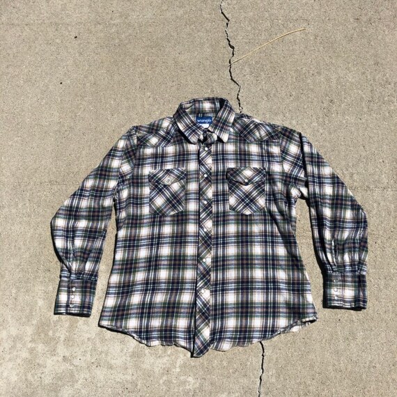 Vintage Wrangler Flannel Men's Size 