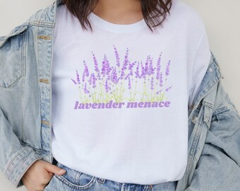 Lavendel Menace Shirt - wlw Shirt, lesbisches Pride Tshirt, Mädchen wie Mädchen, Lesben Shirt, Queer Pride, lgbtq T-Shirt, Gay Pride, Lesben,