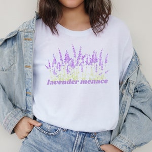 Lavender Menace Shirt - wlw shirt, lesbian pride tshirt, girls like girls, lesbian shirt, queer pride, lgbtq t shirt, gay pride, lesbians,