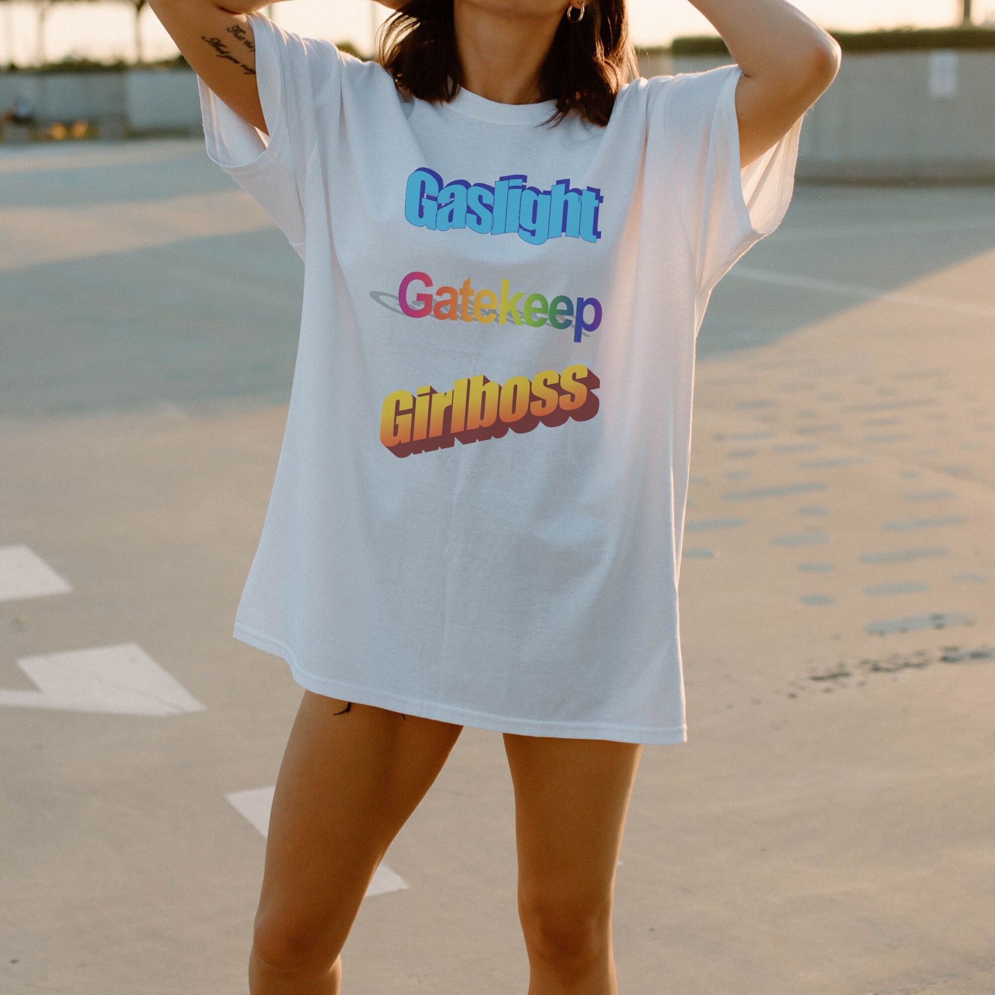 Gaslight Gatekeep Girlboss Tshirt Girl Boss Shirt Funny - Etsy