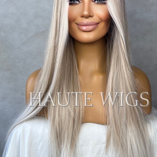 100% blonde balayage  human hair lace wig! 28 in Amazon.com : 28 Inch Highlight Balayage Lace Front Wig Human  main image 4