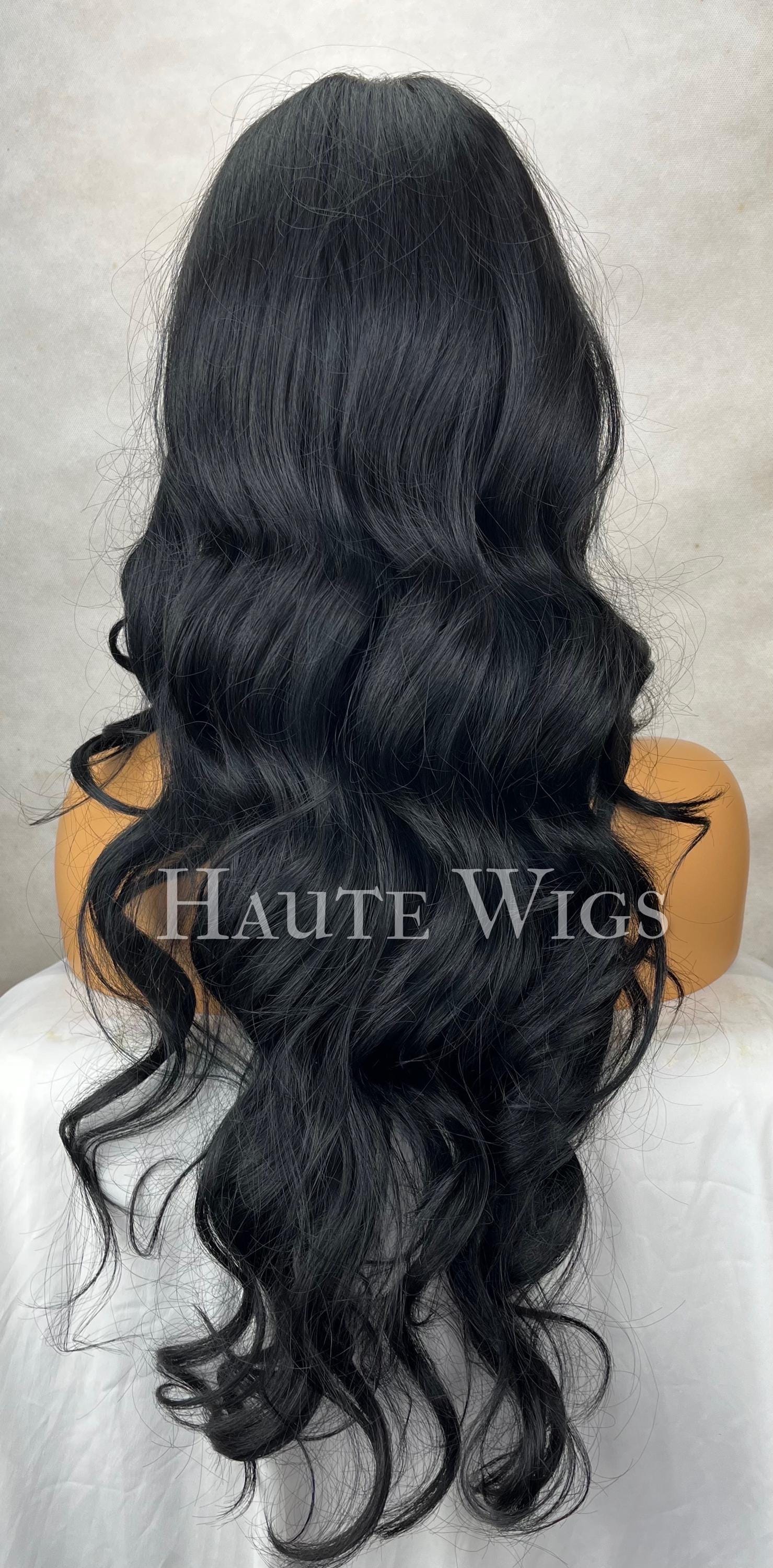 Black Layered Wavy Lace Front Wig 22-24 inches!! IMG_3582-a.jpg?crop=center&  main image 2